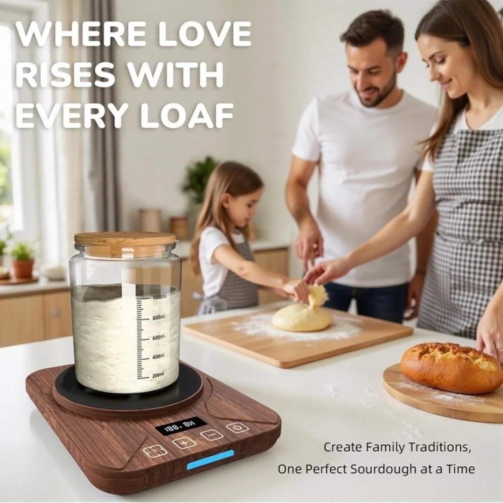 NEW - Sourdough Starter Warmer Mat - 24H Timer - Precise 1°F Thermostat Control
